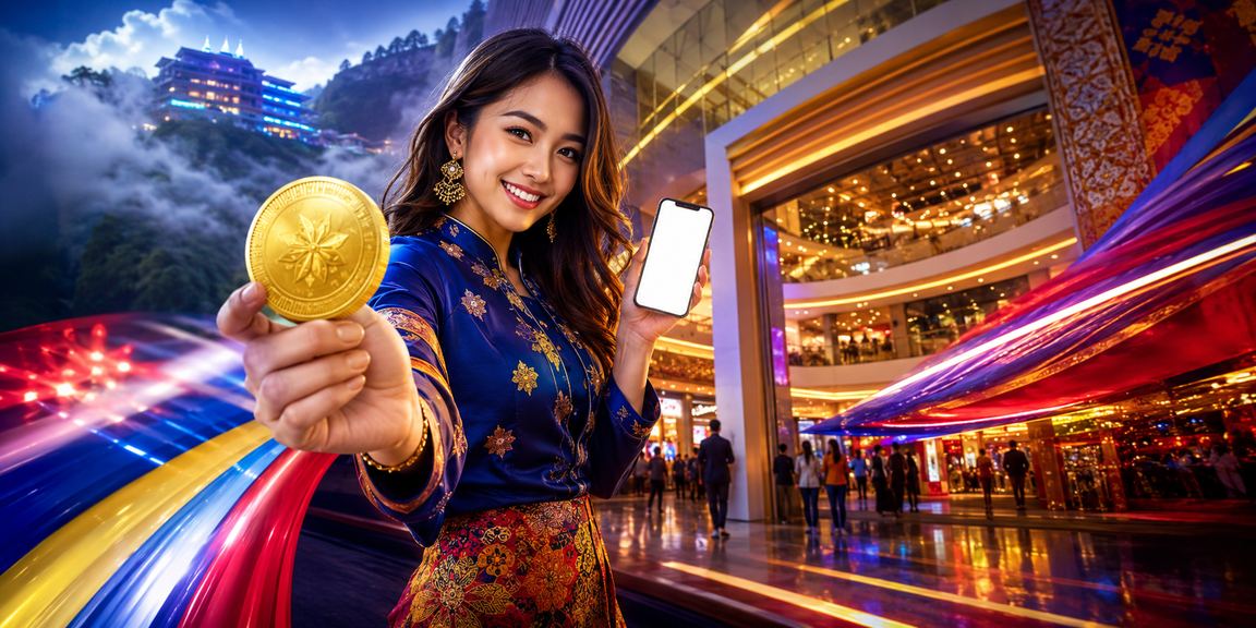 Pemain Malaysia menggunakan aplikasi nv200 di telefon pintar
